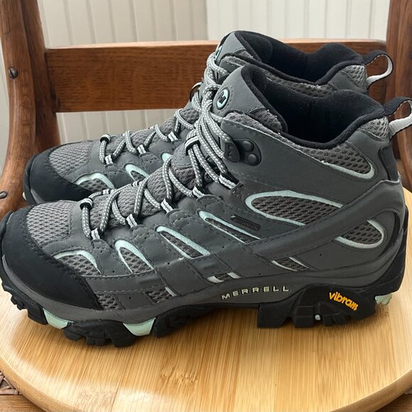Merrell Moab 2 Mid Gtx Hiking Boot, Women's Size EU 39, US 8.5, EUC - Picture 1 of 11